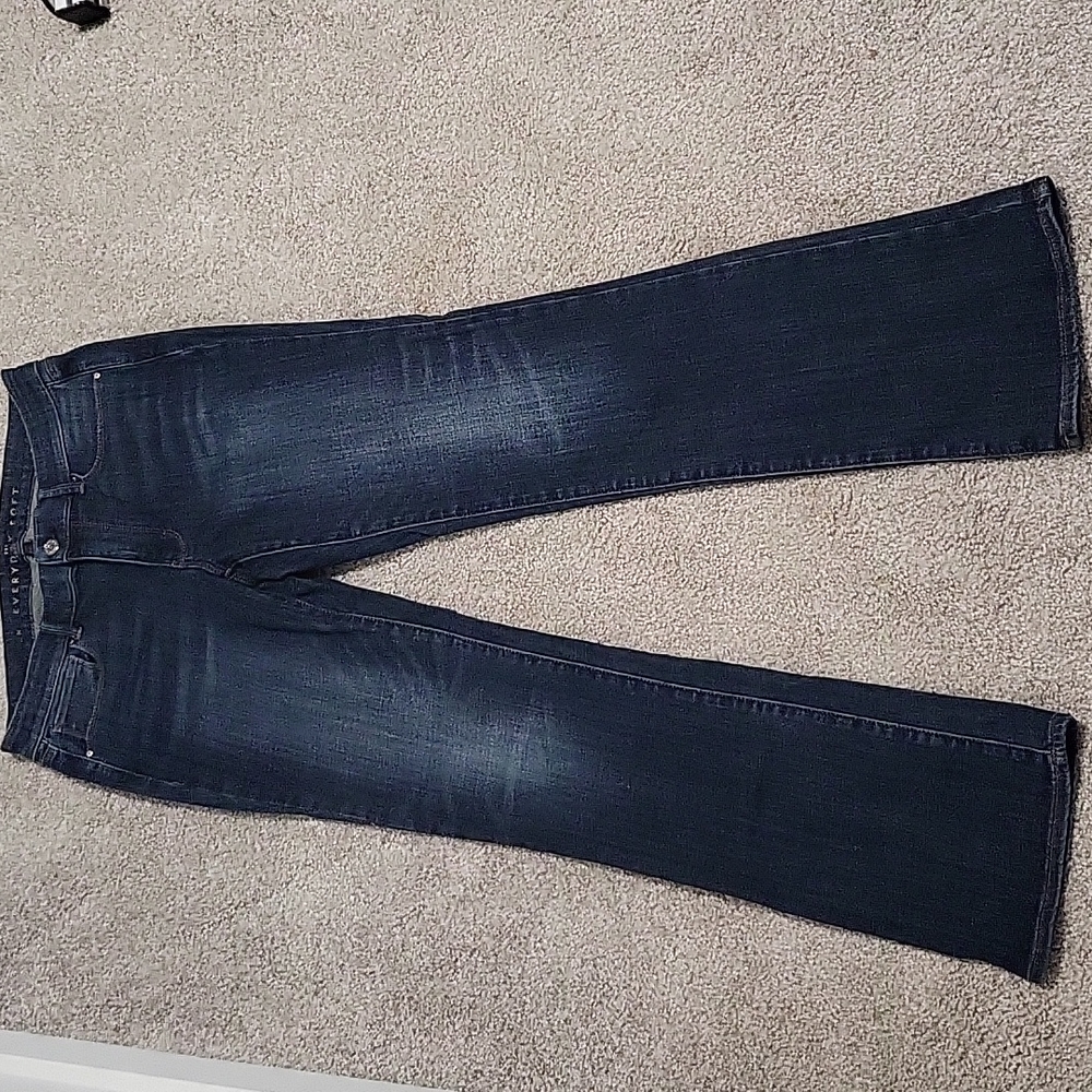 White House Black Market Dark Blue Boot Cut Jeans